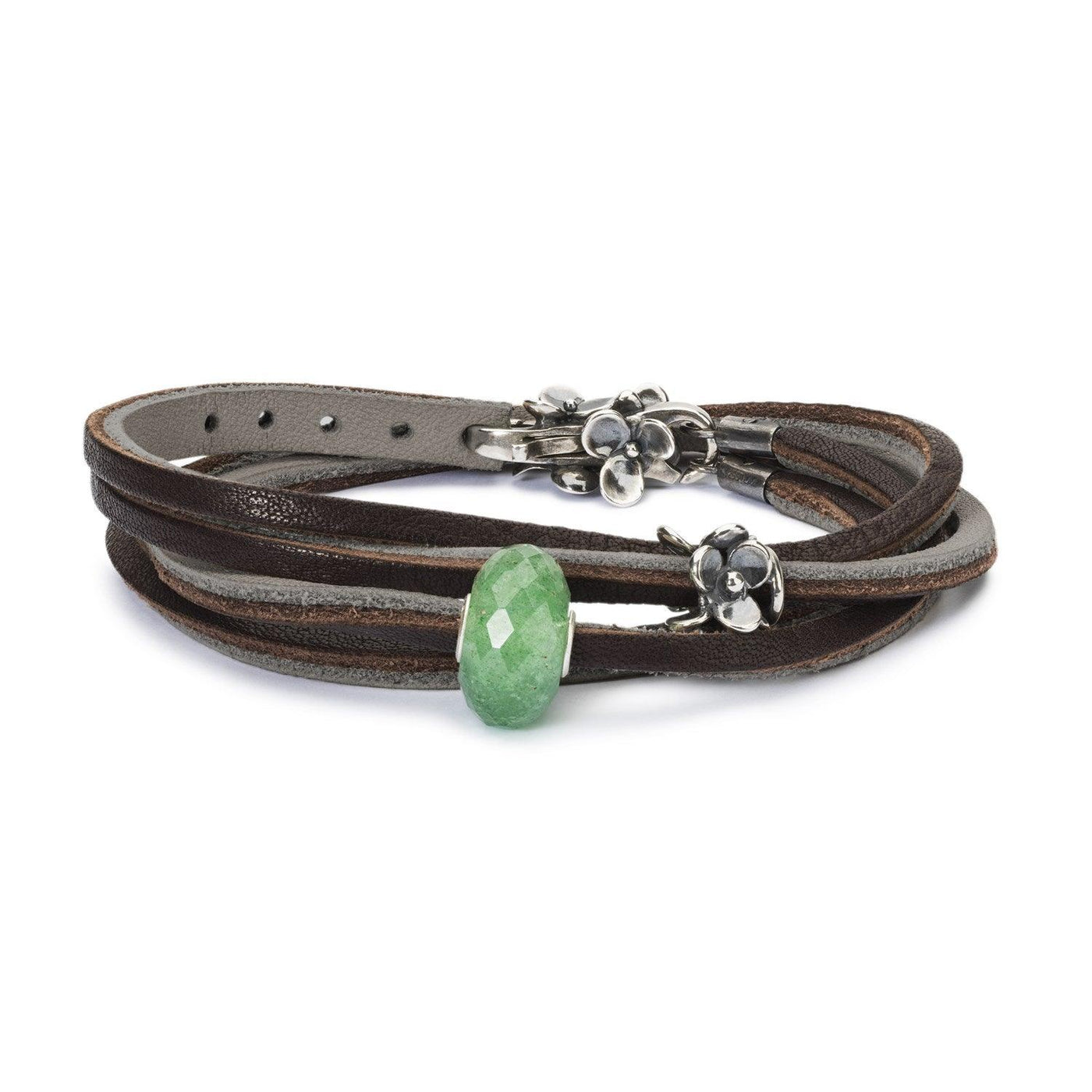Bőr Karkötő Barna/Ezüst - Trollbeads Ékszerek Magyarország