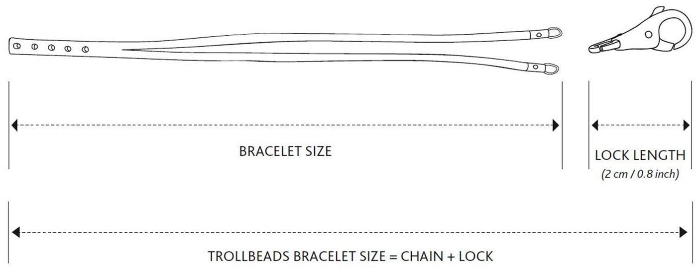 Bőr Karkötő Barna/Ezüst - Trollbeads Ékszerek Magyarország