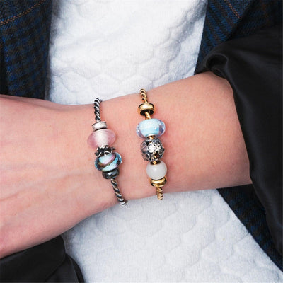 Kerek Fehér Holdkő Bead - Trollbeads Ékszerek Magyarország