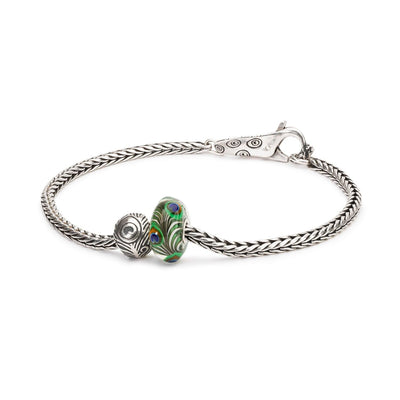 Prehnit Kő Páva Bead - Trollbeads Ékszerek Magyarország