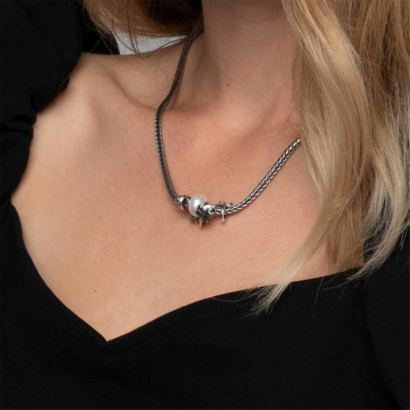 Kerek Fehér Holdkő Bead - Trollbeads Ékszerek Magyarország