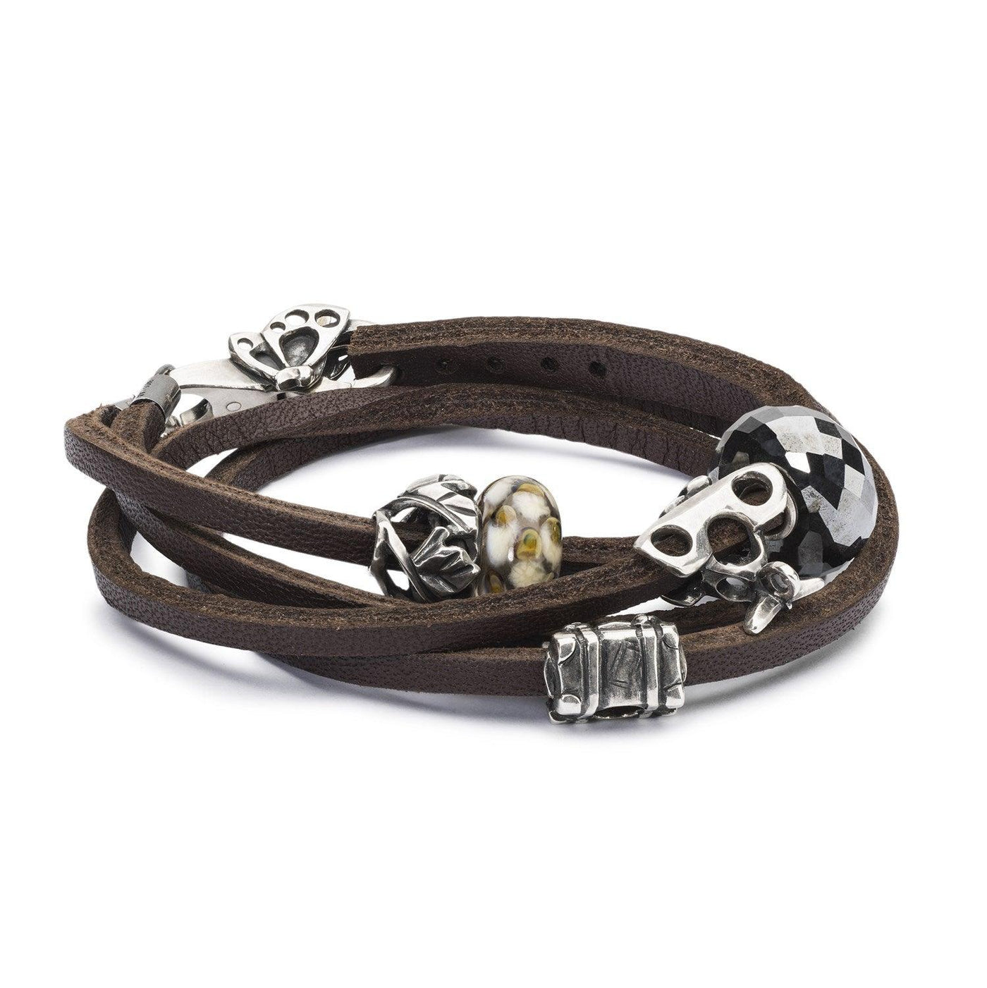 Bőr Karkötő Barna/Ezüst - Trollbeads Ékszerek Magyarország
