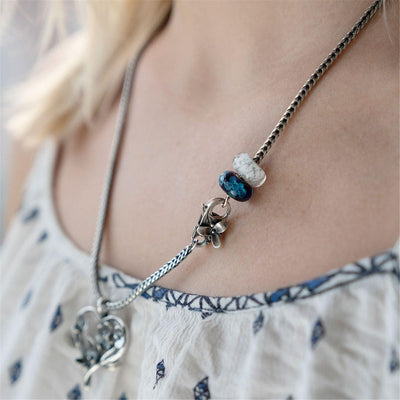 Fehér Acél Bead - Trollbeads Ékszerek Magyarország