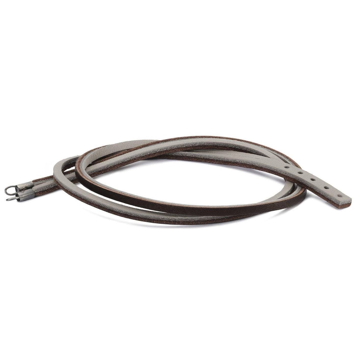 Bőr karkötő barna/szürke - Trollbeads Ékszerek Magyarország