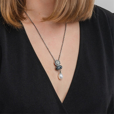 Fazettált Hópehely Obszidián Bead - Trollbeads Ékszerek Magyarország