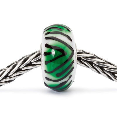 Smaragd tigris bead - Trollbeads Ékszerek Magyarország